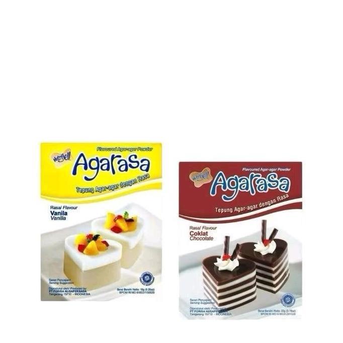 AGARASA AGAR AGAR RASA COKLAT,VANILA,MELON,STOBERI PER PCS KODE 1331