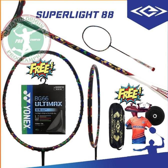 Gongke Superlight / Super Light Raket Gongke Raket Badminton Original