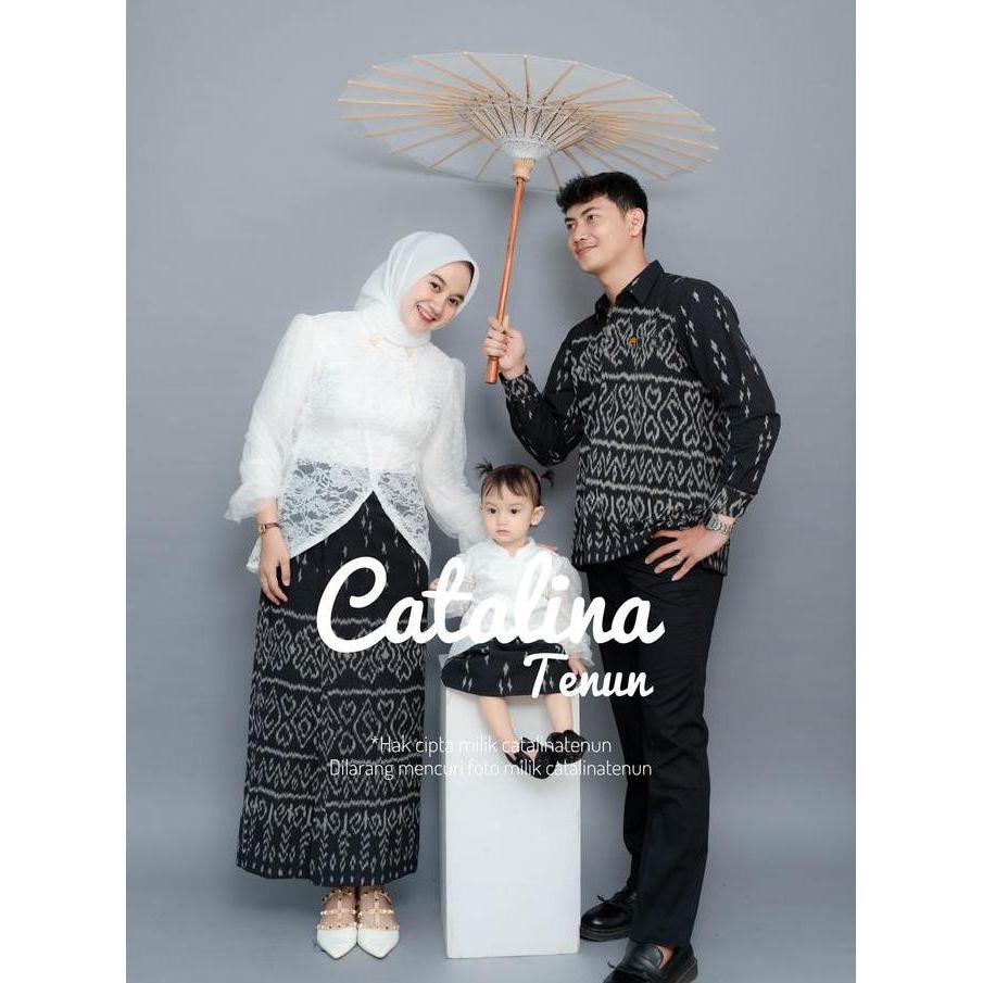 BELI ONE SET KEBAYA - ARUNA SET - BAJU COUPLE TENUN - ONE SET ANAK - KEMEJA ANAK - BAJU COUPLE KELUA