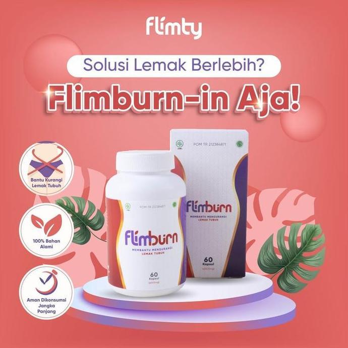 Flimburn Flimty Capsule Original Bandung Pelangsing Kapusl Bpom Halal