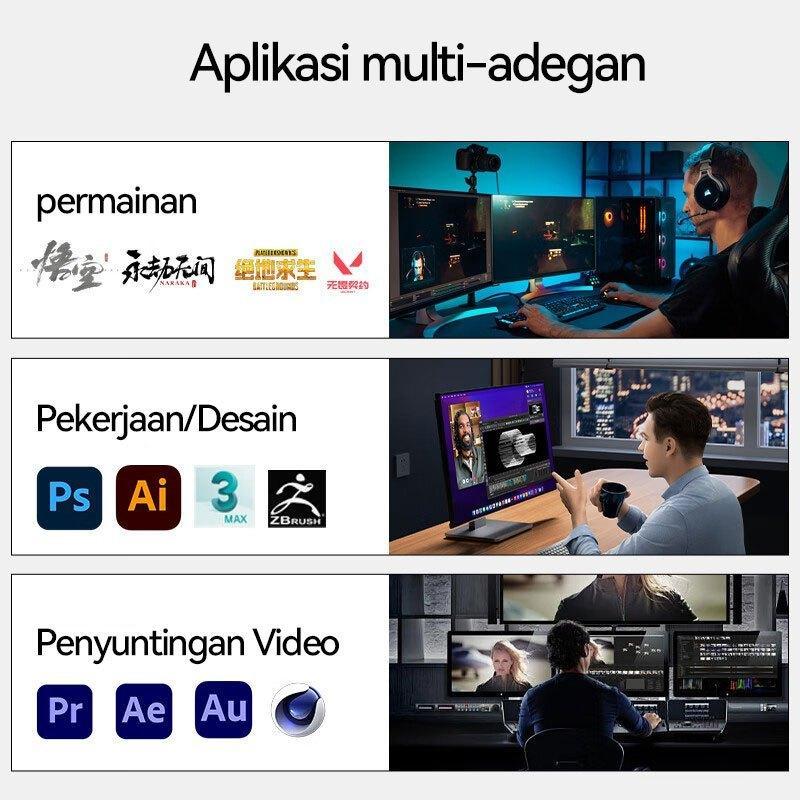 Acer Intel I5/I7 Pc Gaming Full Set 12-Inti Pc Gaming Full Set Rtx3050Vga Komputer Desktop, Kantor, 