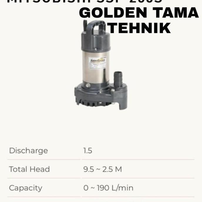 Pompa Celup Mitsubishi Ssp 255S / Submersible Pump Mitsubishi Ssp 255S / Pompa Celup 250 Watt 2 Inch