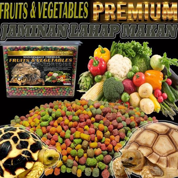TERMURAH - Makanan premium sayur buah kura kura sulcata hermani aldabra tortoise