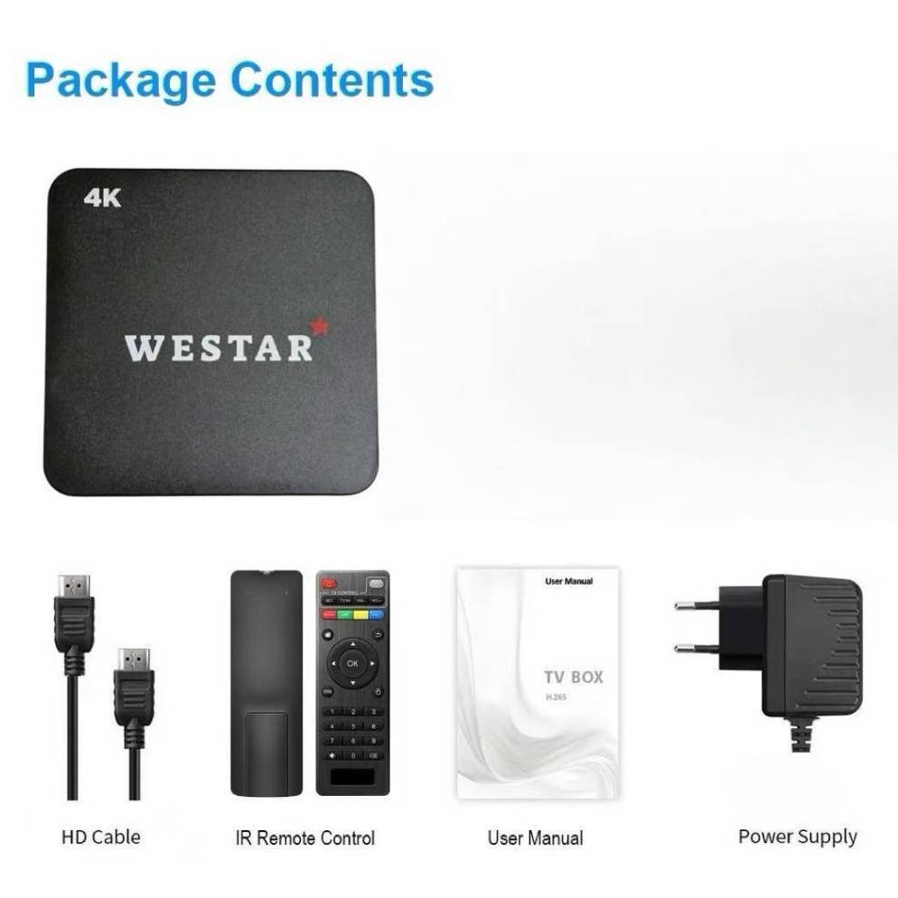 BIG PROMO ANDROID TV BOX WESTAR W1 WIFI STB 4K SMART TV BOX NETFLIX WESTAR PREMIUM ANDROID BOX
