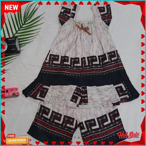 Special Price Baju Tidur Rayon Anak/ Setelan Batik Anak Perempuan Usia 1-2 Tahun