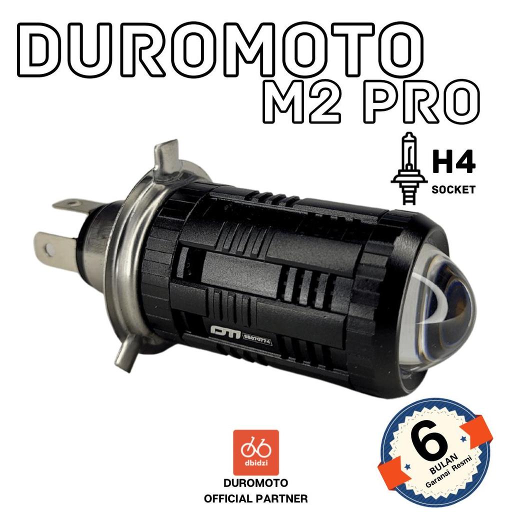 Duromoto M2 Pro M2Pro Lampu Led Bifocal Lens Headlamp Mobil H4