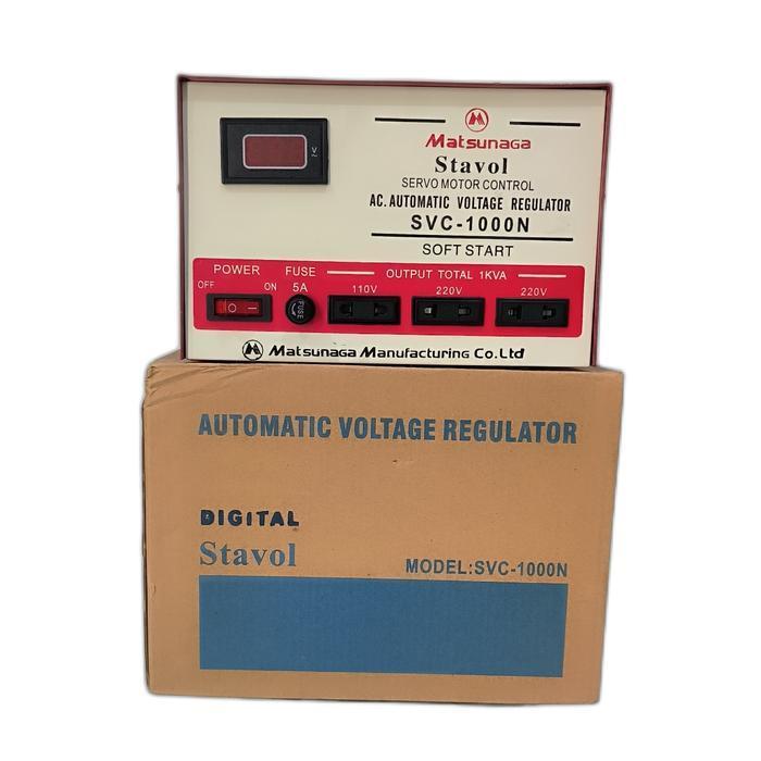 STAVOLT SVC 1000W MATSUNAGA / STABILIZER SVC 1000VA MTS / 1000 WATT ORIGINAL DAN TERPERCAYA