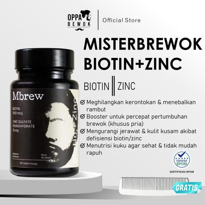 Higher- Biozinc Biotin Zinc Suplemen Vitamin Rambut