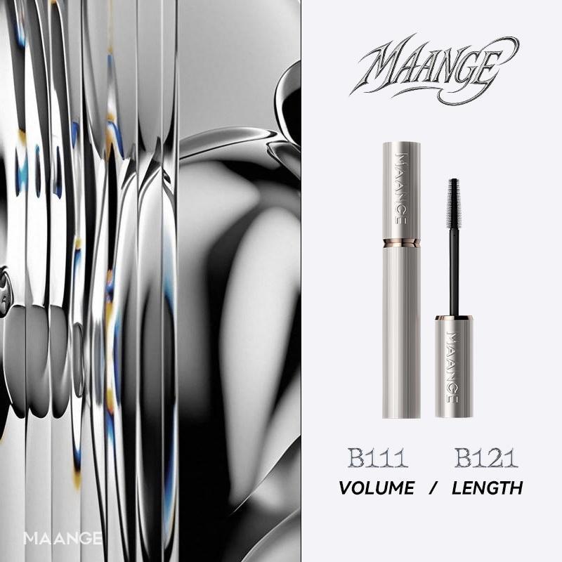 Maange 3Pcs Set Riasan Mata Waterproof Long-Lasting Mascara + 0,01Mm Liquid Eyeliner Memperbesar Mat