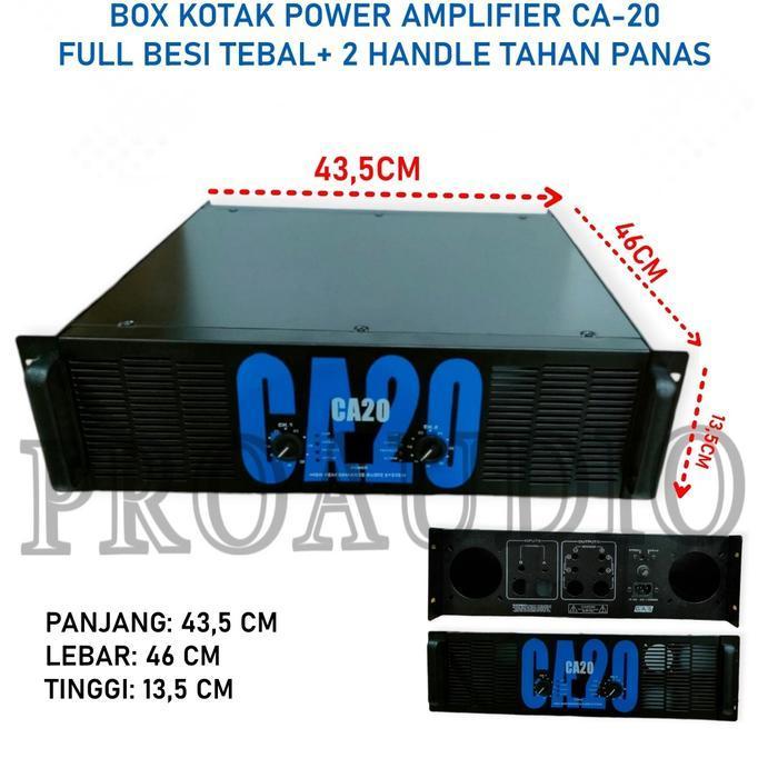 BOX POWER / KOTAK POWER CA 20 CA20 BESI 2 CHANEL FULL BESI TAHAN PANAS ORIGINAL DAN TERPERCAYA