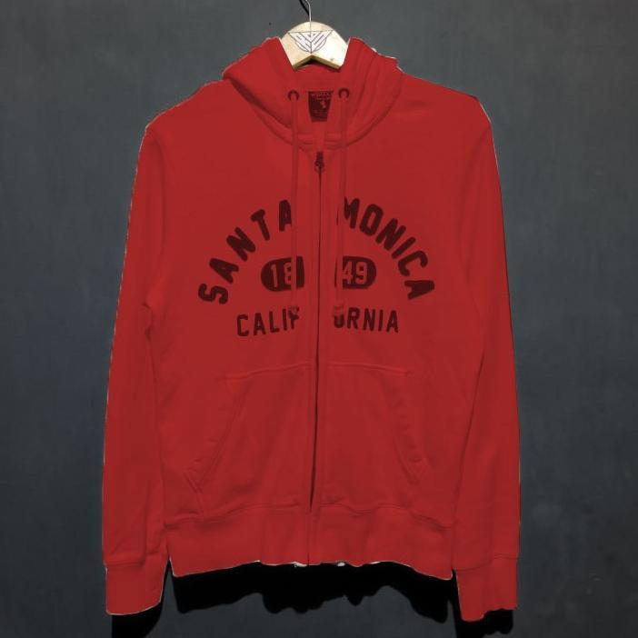 TERBARU JAKET HOODIE WHO AU CALIFORNIA TEXS SANTA MONICA PINK PRIA WANITA PREMIUM HIGH QUALITY