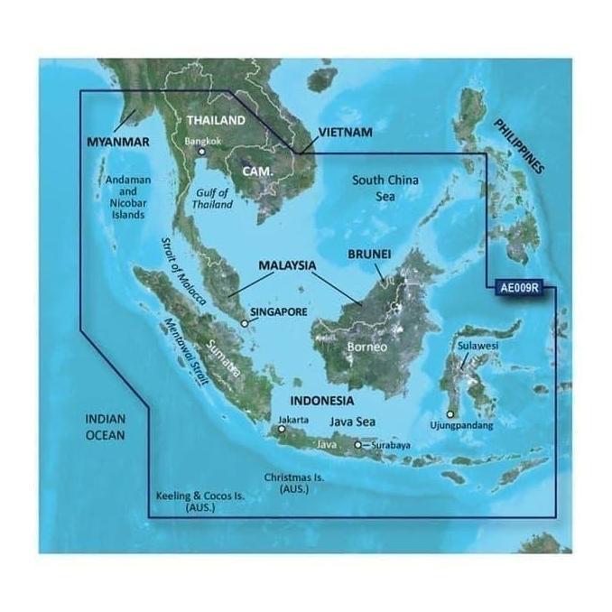 Murah Garmin Peta Laut Indonesia Barat Terbaru Hxae009R Free Update Baru Gps