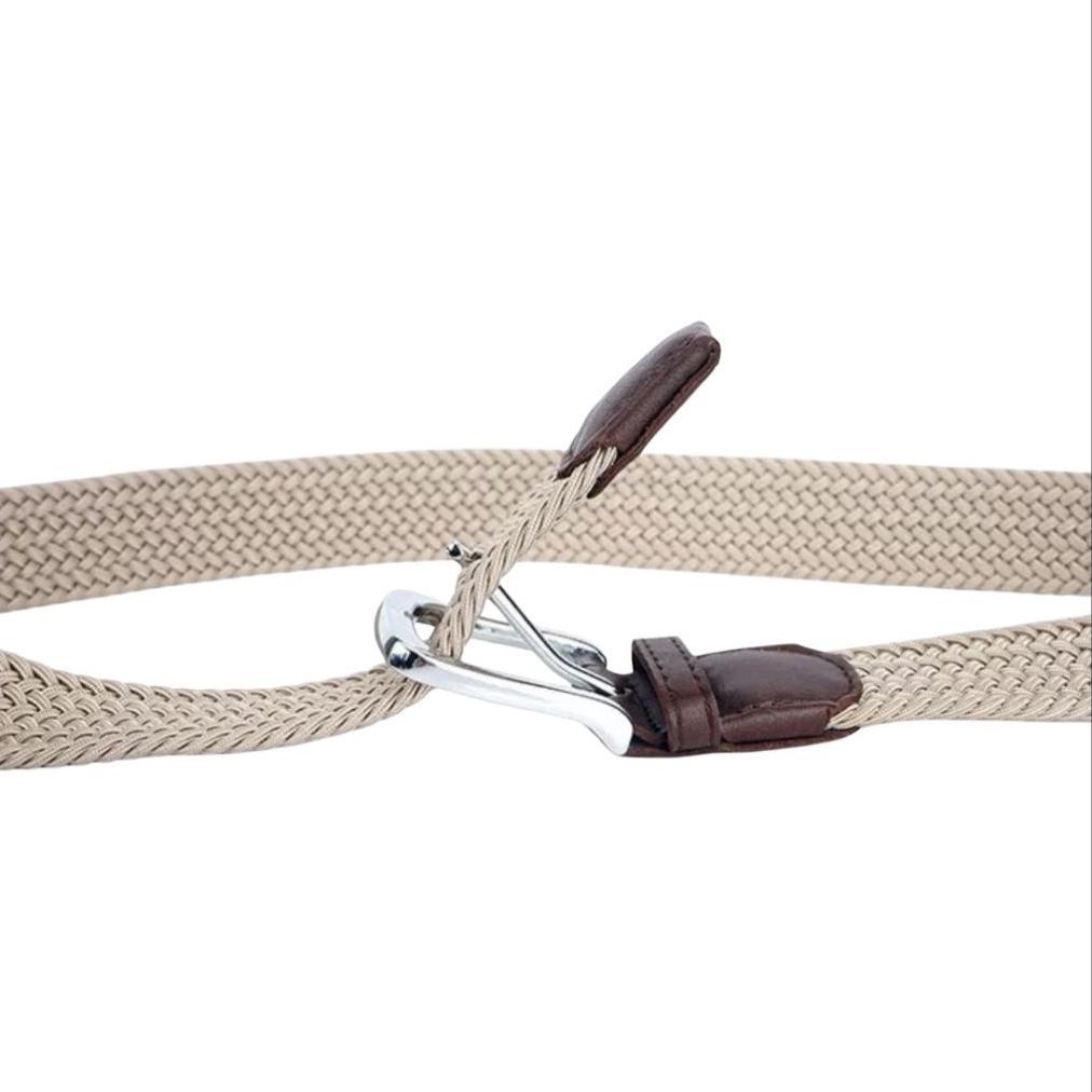 promo btl- ikat pinggang rajut pria wanita elastis lebar 2.5 cm panjang 85 cm sabuk fashion casual s