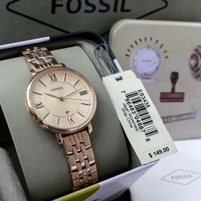 [ORIGINAL] Jam Tangan Wanita Fossil ES3435 Rosegold Original [terbaik]