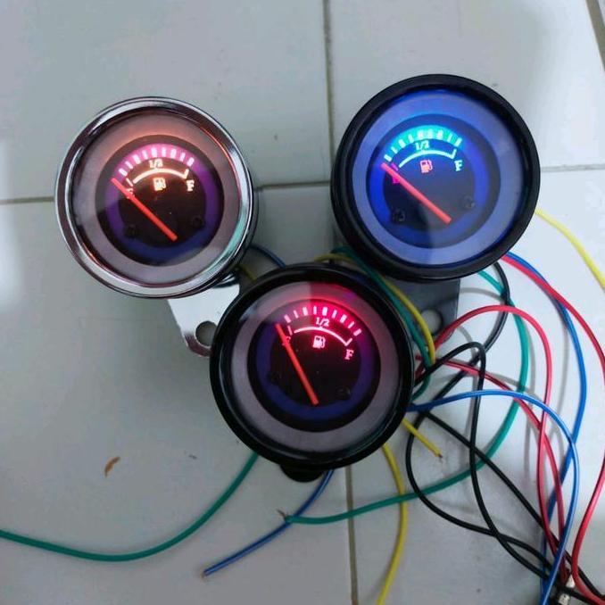 sendyeri - ampere bensin jarum amper bensin jarum motor mobil Car Kabel Crom Lampu Motorcycle Diskon
