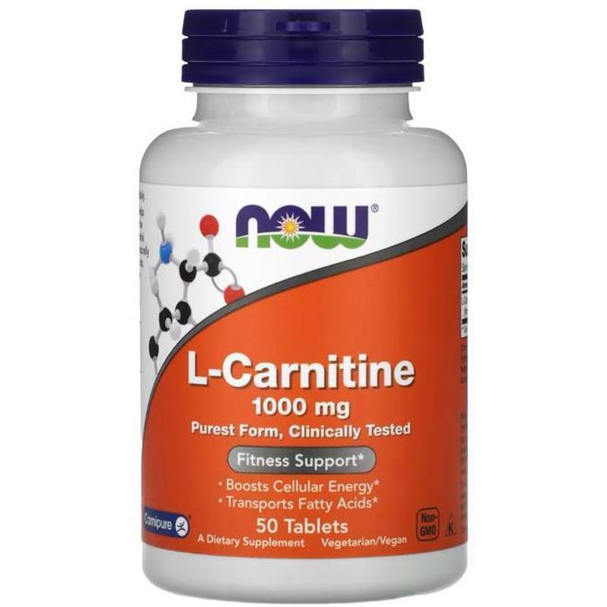 Now L-Carnitine 1000Mg 50 100 Tablets