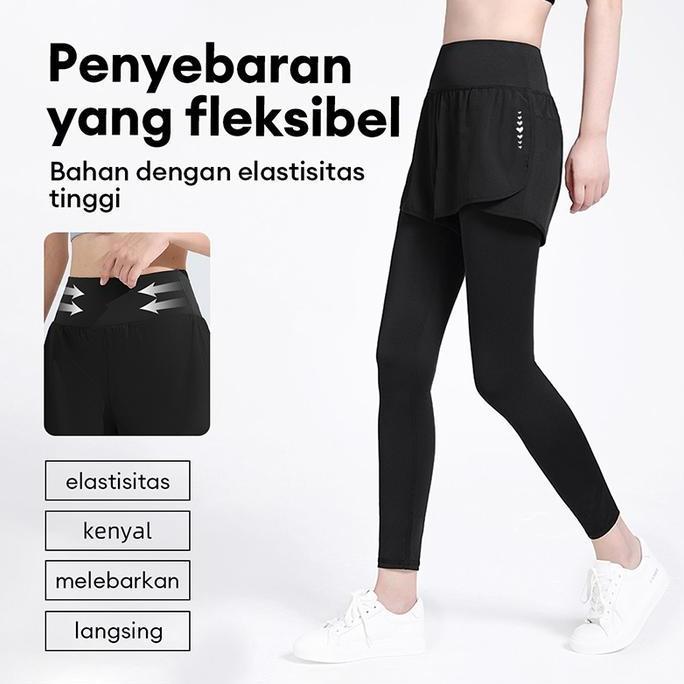 Mantapbetul- Celana Rok Short Yoga Celana Pendek Nita Sport Jogging Sepeda Lari Zumba Senam Aerobik 