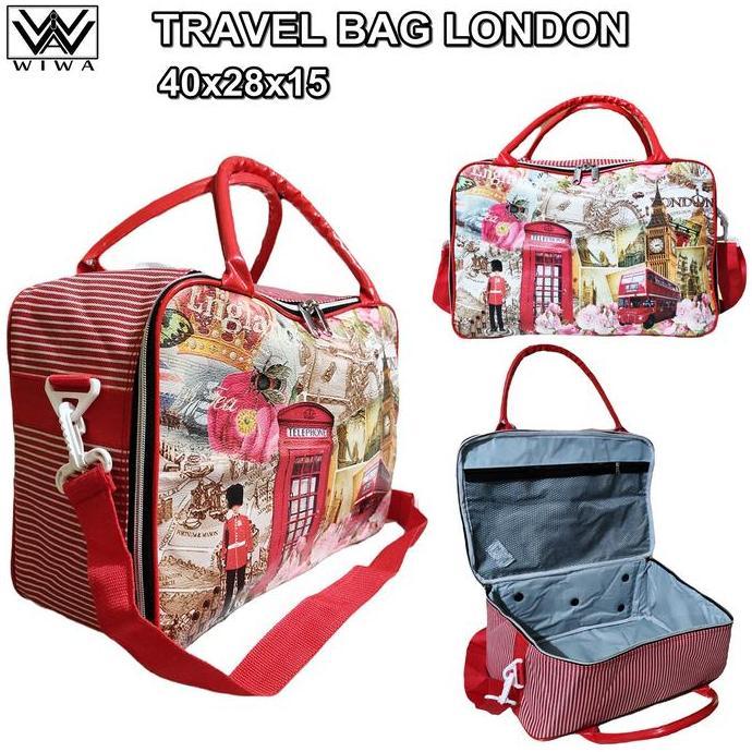 NEW TAS TRAVEL PAKAIAN MOTIF LONDON ENGLAND ORI