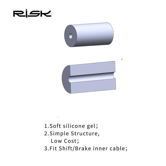 RISK RC126 Karet Pelindung Kabel Dalam Sepeda Inner Cable Protector