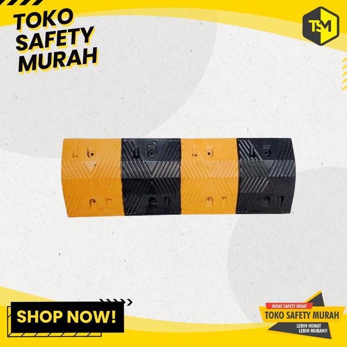 Ready TOKO SAFETY MURAH Speed Hump Bump Rubber Polisi Tidur Karet 1 Meter Harga Murah untuk Jalan Ra