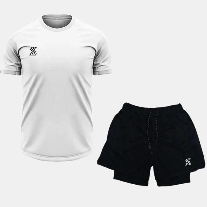 Mantapbetul- Satu Set Pakaian Jogging Pria Padel Outfits Men Baju Padel Pria Celana Padel Pria Airfi