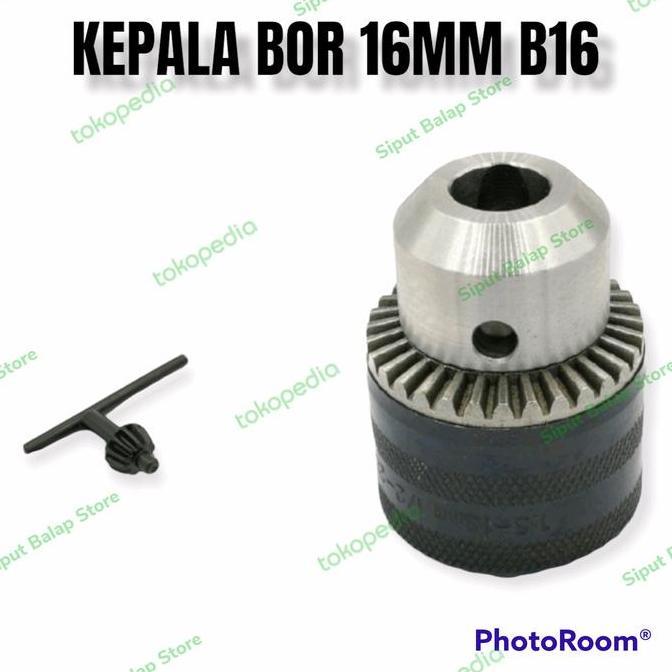 KEPALA BOR 16MM DRILL CHUCK KEY 16MM B16