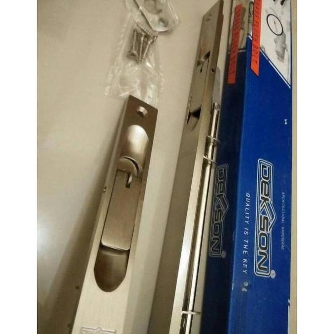 FLUSH BOLT DEKKSON FB 608 BR 12" SN Grendel Slot Pintu 12 Inch 30 Cm