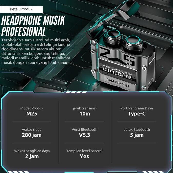 TWS Headset Bluetooth 5.3 Earphone Bluetooth Earphone Full Bass