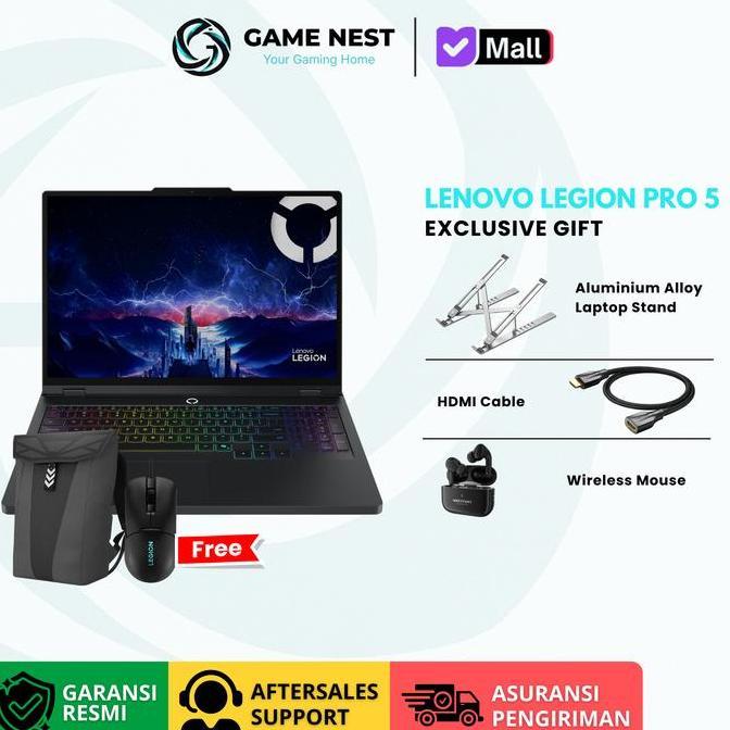 Lenovo Legion Pro 5i 16IAX10 Core Ultra 7 255HX RTX 5060 16GB RAM 1TB SSD 16" WQXGA OLED 165Hz G-Syn