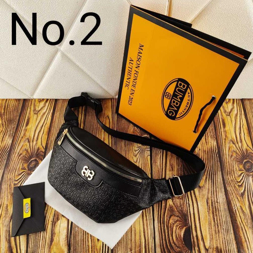 CUCI GUDANG BUMBAG - WAISTBAG WANITA FREE PAPERBAG - TAS PINGGANG WANITA IMPORT FREE PAPERBAG 191578