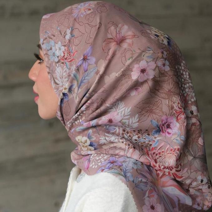 GONEGANI OFFICIAL - Kerudung Square Motif Daniah Scarf (TERBAIK) (TERBARU) (TERMURAH)