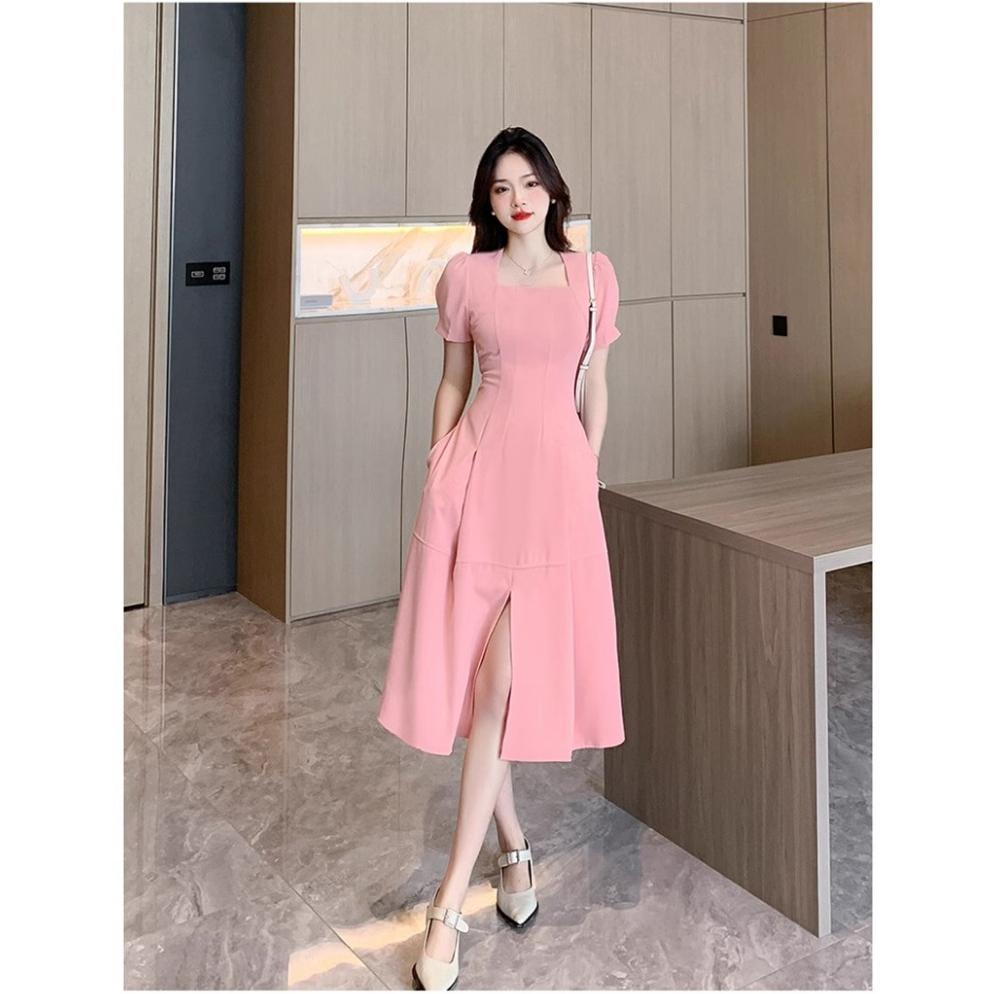 Saless Putih Dress Party Elegan Vintage Midi Lengan Pendek Wanita Kekinian Dress Raya 2025 Cantik Pe