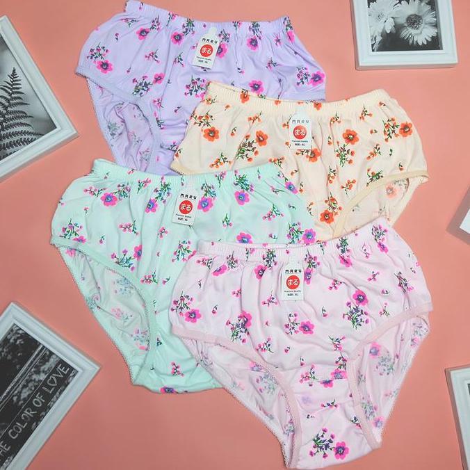 Kotai - Maru Catalog | 6 Pcs & 12 Pcs Celana Dalam Nita Lusinan Jumbo Bumil Motif Bunga Polkadot & G
