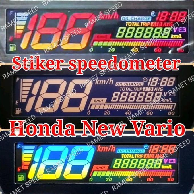 STIKER CUSTOM SPEEDOMETER HONDA NEW VARIO STIKER WARNA SPEEDOMETER VARIO NEW TERBARU
