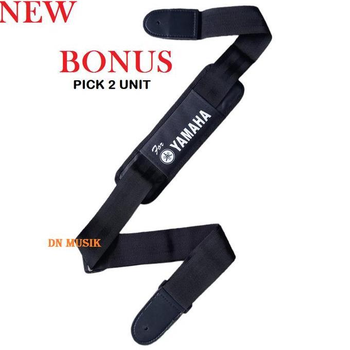 Rovinamakumseller - Strap Gitar Yamaha To Gitar Akustik,Elektrik,Bass Model Elegan Bonus.