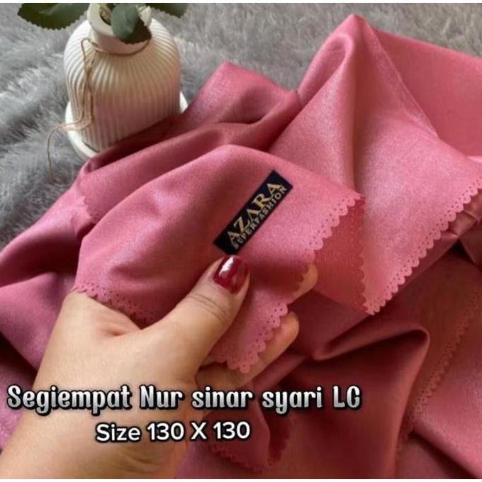 Baguskok- Azara Segiempat Syari 130X130 Lc Segiempat Shinar Glamour Lasercute Azara Muslim Sinar Gli