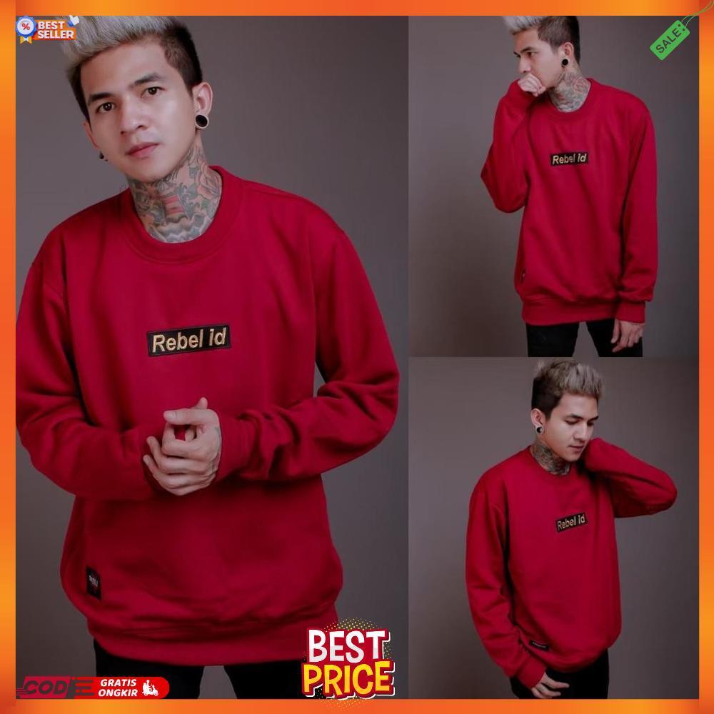 Sweater Pria Cowok Sweater Oblong Original Rebel Id - Hjb [J3]