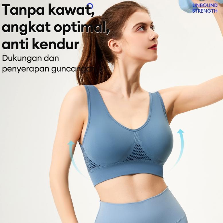 original angel mommy  sport bra hamil jaring bernapas wanita olahraga push up yoga bra