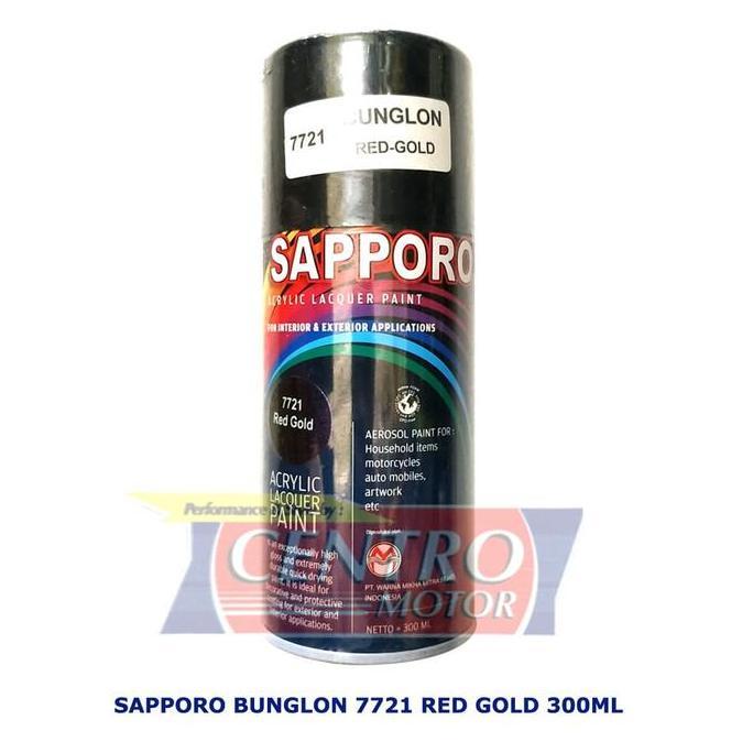 NEW SAPPORO BUNGLON 7721 RED GOLD Cat Semprot