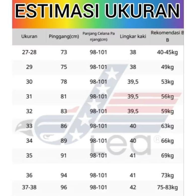 CUCI GUDANG Celana Jeans Panjang Pria Lea 606 Original Standar Reguler Denim Premium