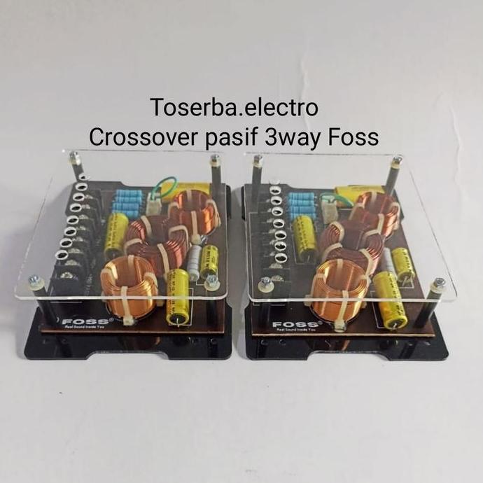 Crossover pasif 3way murni Midbass Midrange Tweeter Foss Genetic audio mobil