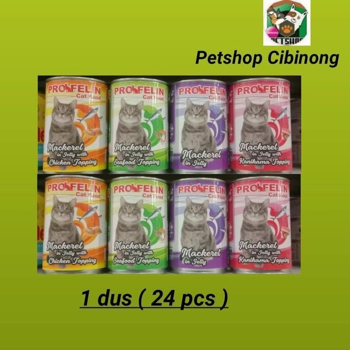Makanan Basah Kucing - Profelin CatFood 400gr Kaleng 1 dus ( 24pcs )