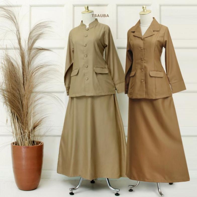Hot Sale Seragam Khaki Pns Pemda Toyobo Anti Gerah Putih Dongker Keki Guru Rok Tsauba