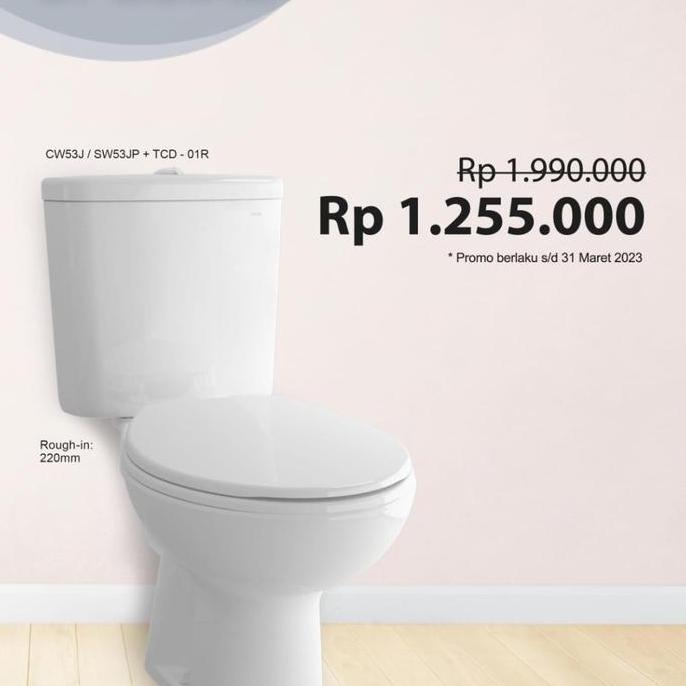 Promo Closet Duduk Toto CW53J / Kloset Duduk Toto CW 53 J