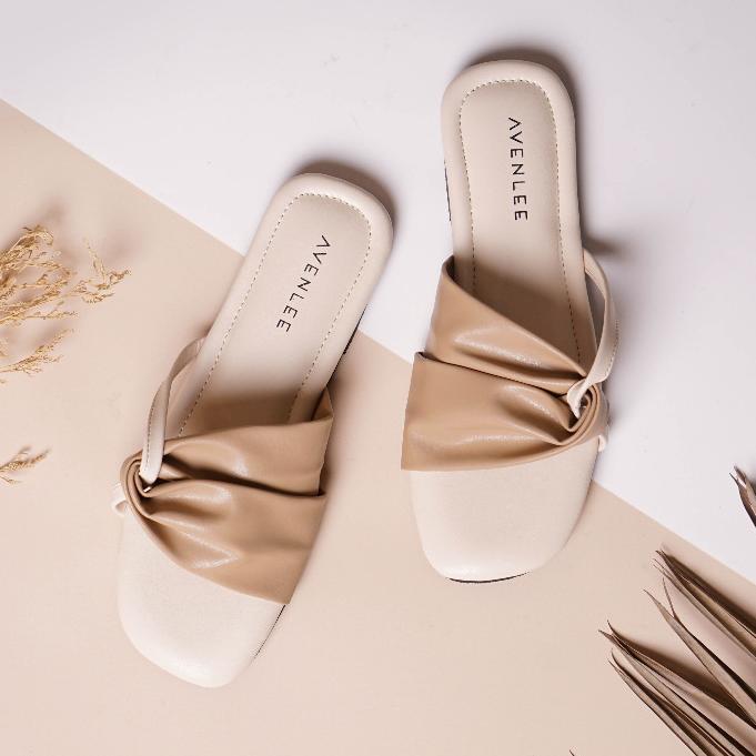 diskon avenlee yume - sandal wanita flat teplek sol karet premium