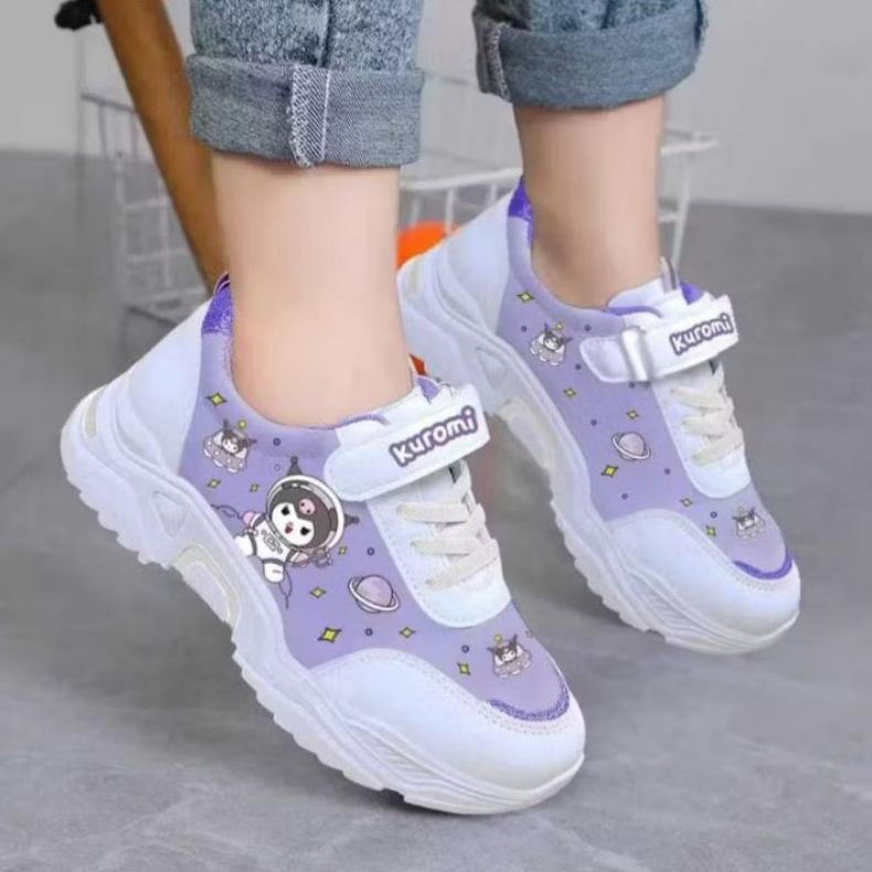 Wnr Sepatu Sneakers Anak Perempuan Karakter Kuromi Astronot Size 26-35 Sepatu Sekolah Tk Sd Trendy P