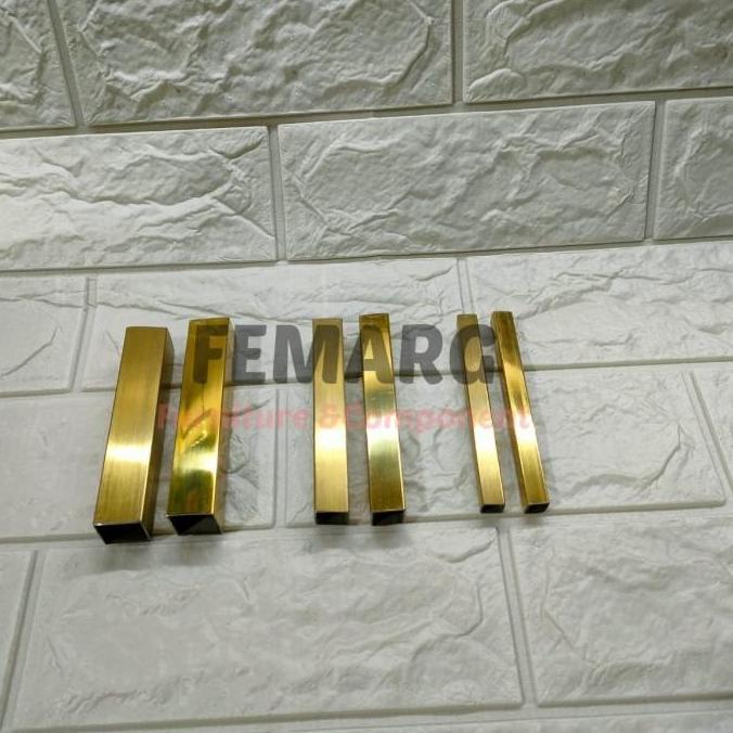 HOLLOW STAINLESS 20X20mm FEMARG SUS 201 MIRROR GOLD |ROSE GOLD |BLACK