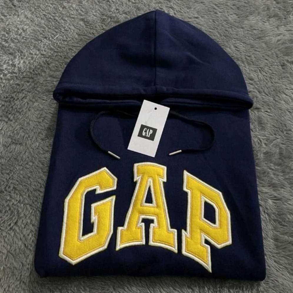 MURAH Jaket Gap - Hoodie Gap Merah Teks Bordir Pria Wanita tebal Premium size M sampai XXL - Sweater