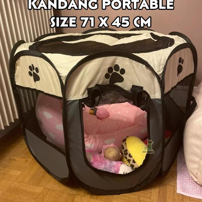 KANDANG PORTABLE LIPAT ANJING KUCING MONYET IGUANNA GUNEA PIG KELINCI