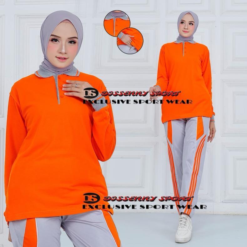 official setelan kaos kerah pria wanita training olahraga//seragam setelan baju olahraga wanita pria